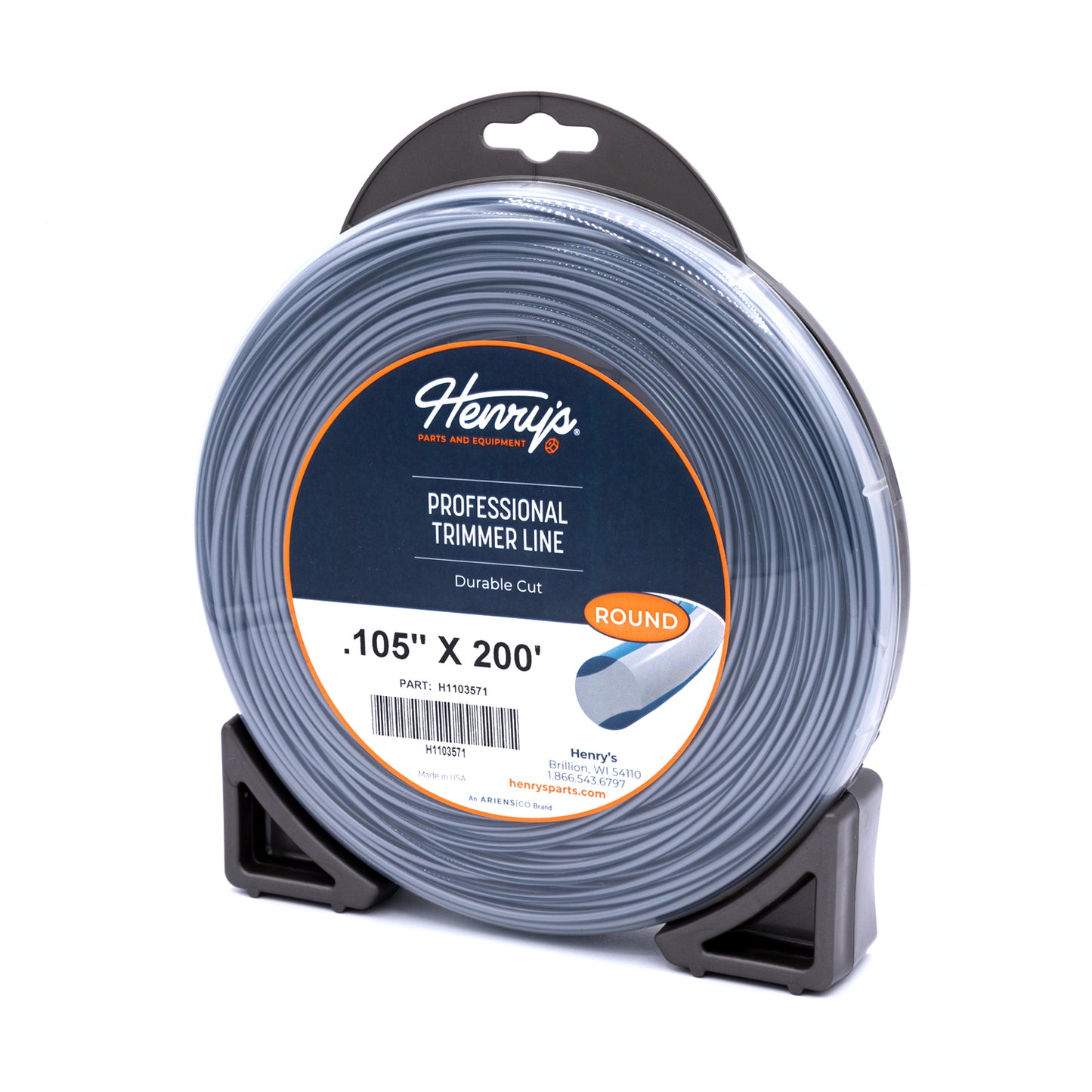 HENRY'S STRING TRIMMER LINE ROUND .105 IN X 200 FT LARGE DONUT H1103571