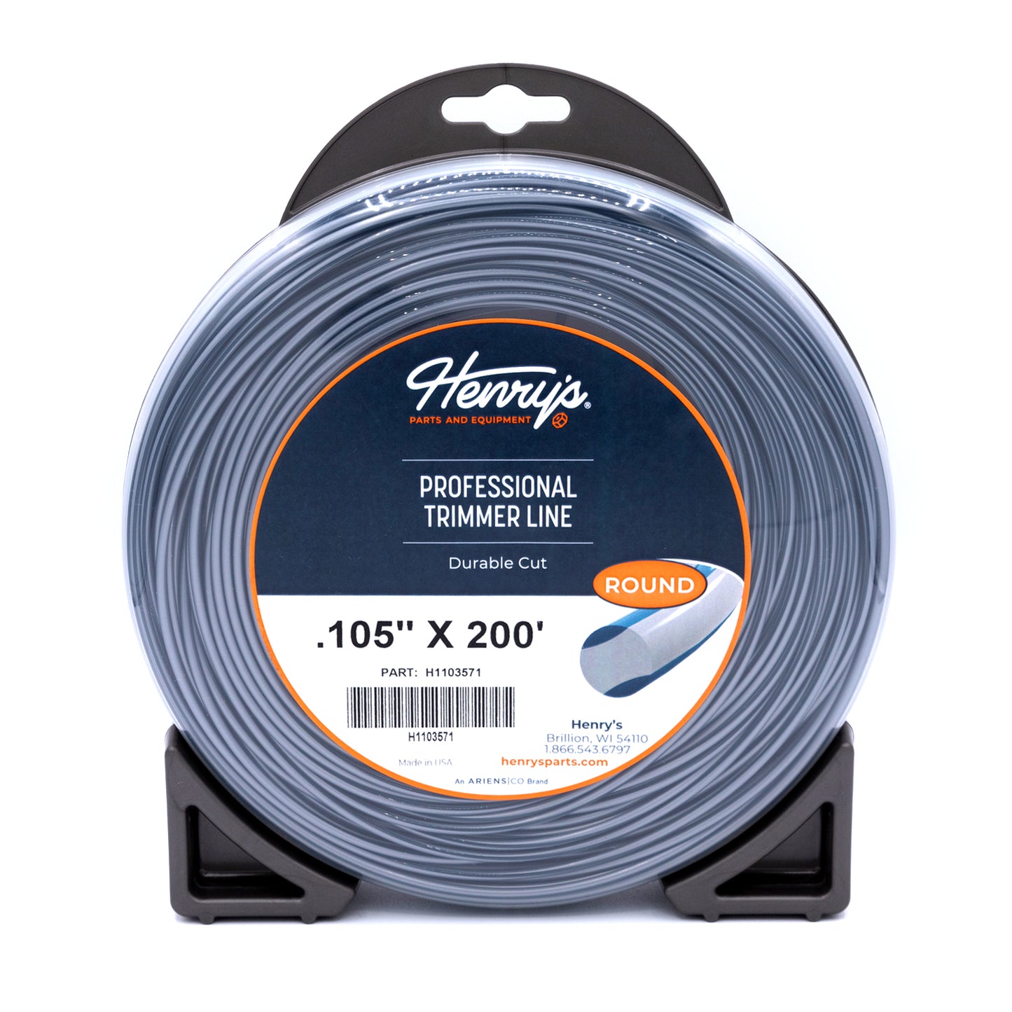 HENRY'S STRING TRIMMER LINE ROUND .105 IN X 200 FT LARGE DONUT H1103571