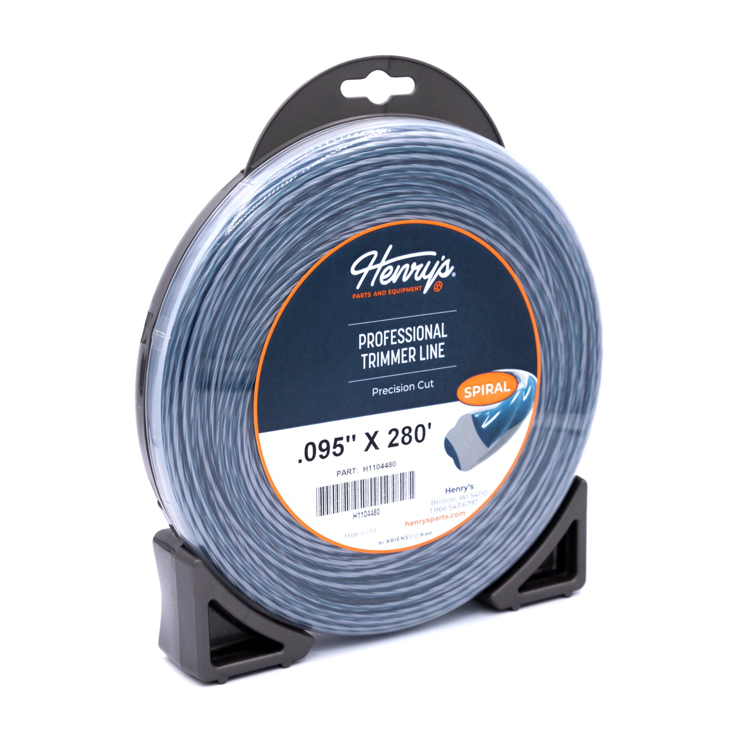 HENRY'S STRING TRIMMER LINE SPIRAL .095 IN X 280 FT LARGE DONUT