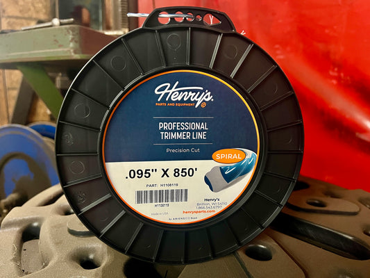 HENRY'S STRING TRIMMER LINE SPIRAL .095 IN X 850 FT 3 LB SPOOL H1108119