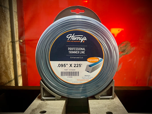 HENRY'S STRING TRIMMER LINE SQUARE .095 IN X 225 FT LARGE DONUT H1102226