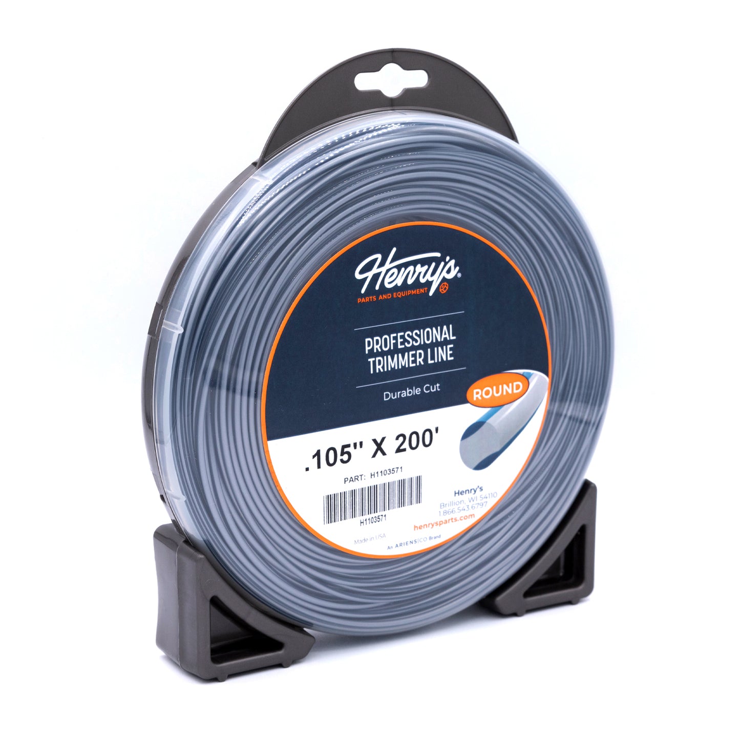 HENRY'S STRING TRIMMER LINE ROUND .105 IN X 200 FT LARGE DONUT   H1103571