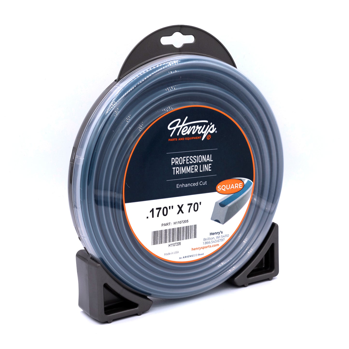 HENRY'S STRING TRIMMER LINE SQUARE .170 IN X 70 FT LARGE DONUT    H1107205