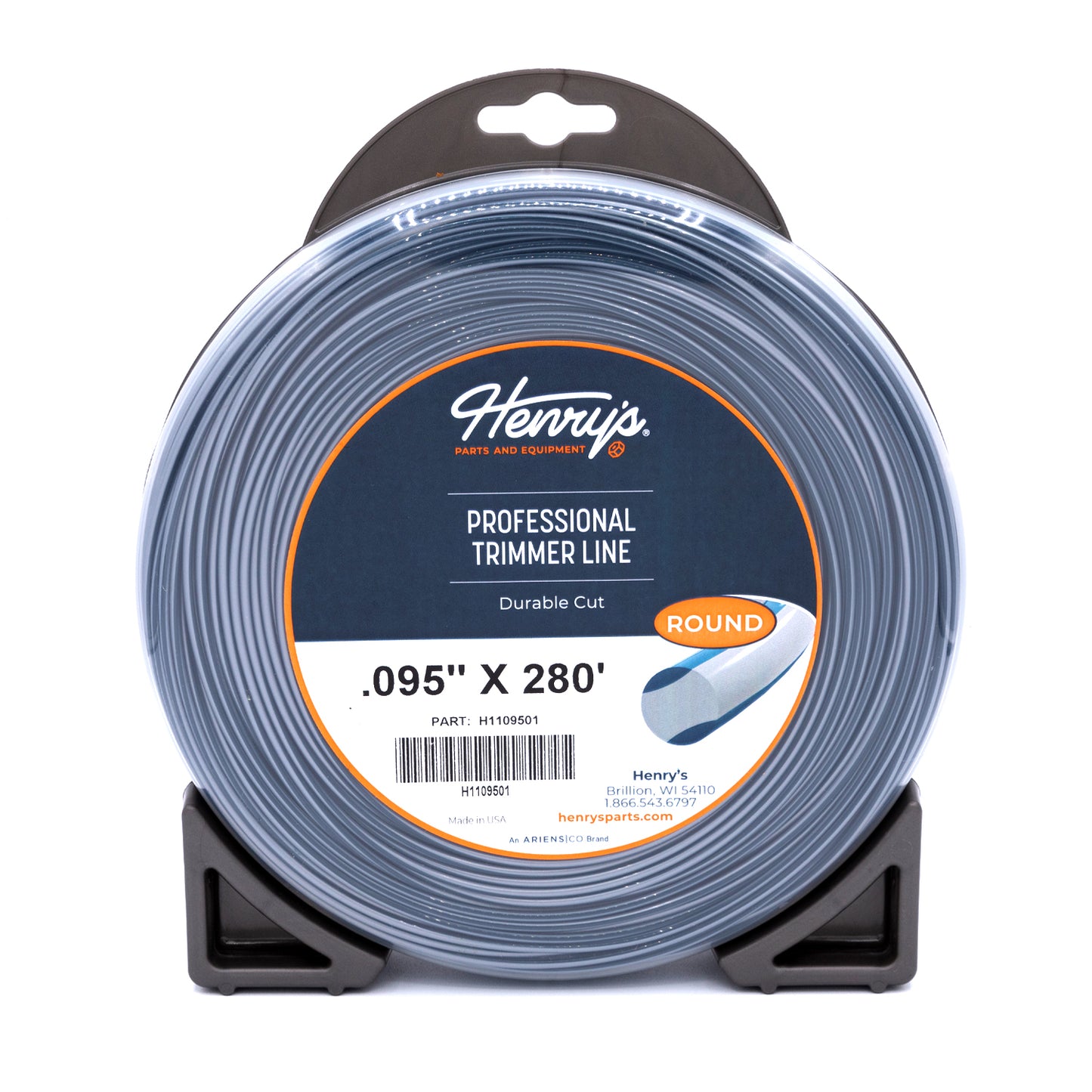 HENRY'S STRING TRIMMER LINE ROUND .095 IN X 280 FT LARGE DONUT   H1109501