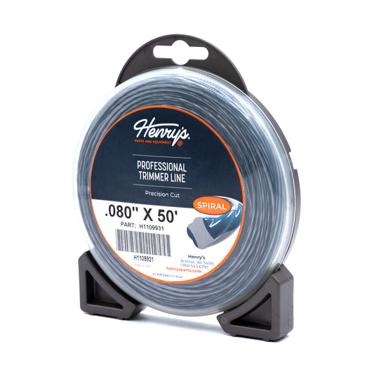 HENRY'S STRING TRIMMER LINE SPIRAL .080 IN X 50 FT SMALL DONUT    H1109931