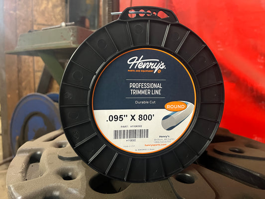 HENRY'S STRING TRIMMER LINE ROUND .095 IN X 866 FT 3 LB SPOOL H1106302