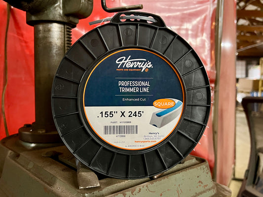 HENRY'S STRING TRIMMER LINE SQUARE .155 IN X 245 FT 3 LB SPOOL H1104958