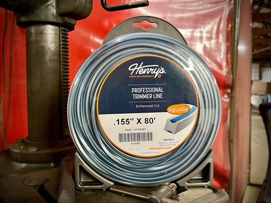HENRY'S STRING TRIMMER LINE SQUARE .155 IN X 80 FT LARGE DONUT H1100367